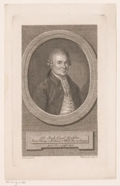 Portret van Johann Carl Gehler