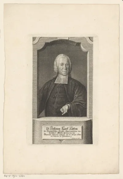Portret van Johann Carl Koken