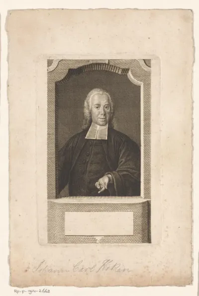 Portret van Johann Carl Koken