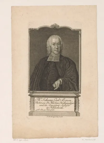 Portret van Johann Carl Koken