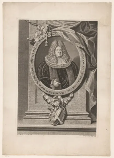 Portret van Johann Carl Löffelholz von Colberg