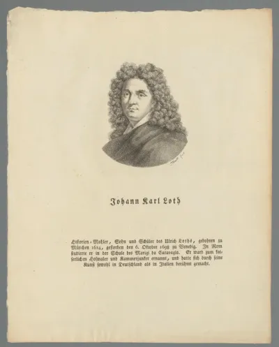 Portret van Johann Carl Loth