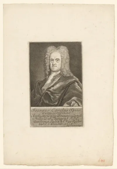 Portret van Johann Carl Spies