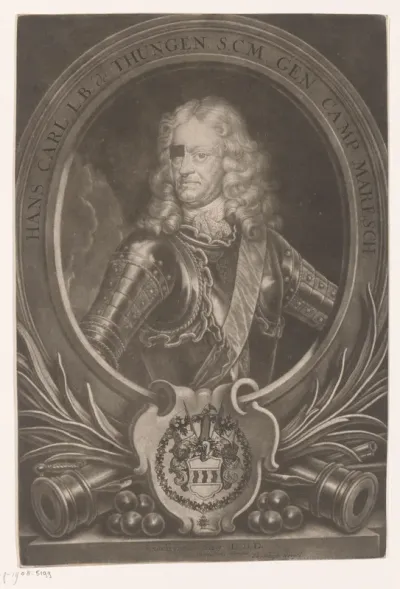 Portret van Johann Carl von Thüngen