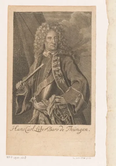 Portret van Johann Carl von Thüngen