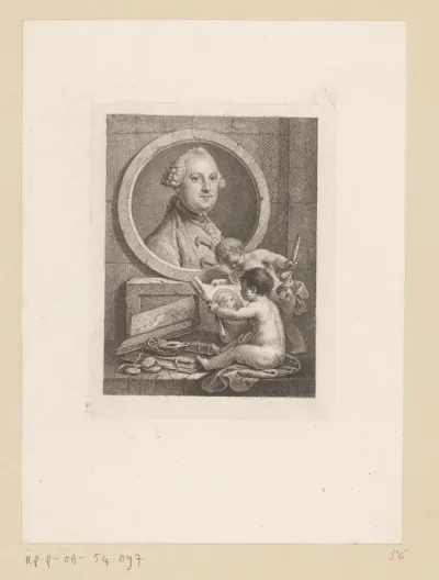 Portret van Johann Carl Wilhelm Moehsen