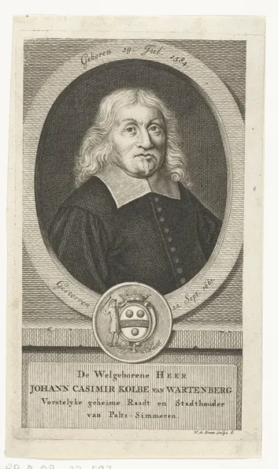 Portret van Johann Casimir Kolbe van Wartenberg