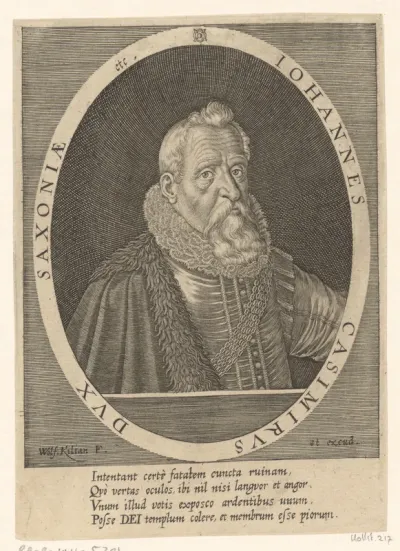Portret van Johann Casimir Saksen-Coburg