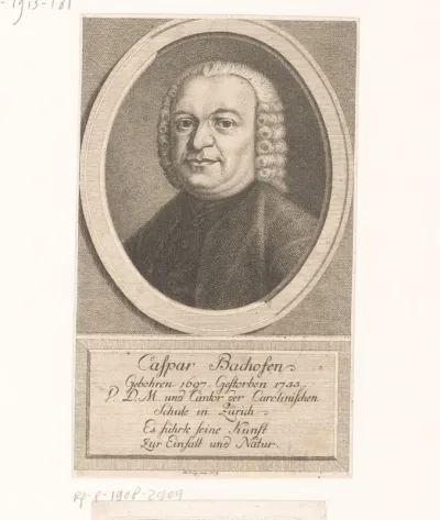 Portret van Johann Caspar Bachofen