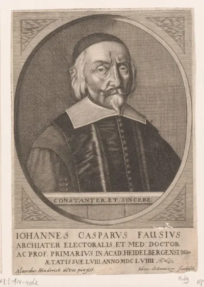 Portret van Johann Caspar Fausius