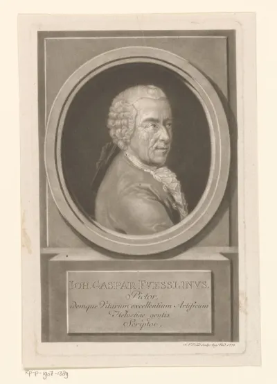 Portret van Johann Caspar Füssli