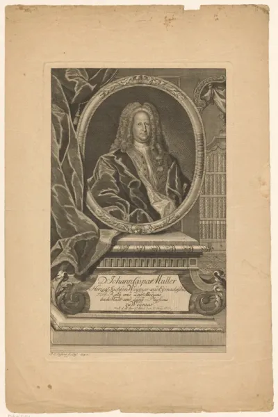 Portret van Johann Caspar Müller