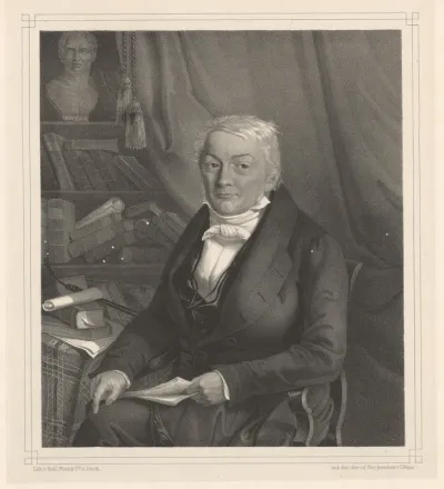 Portret van Johann Caspar Orelli