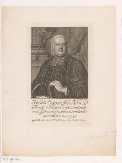 Portret van Johann Caspar Reuchlin