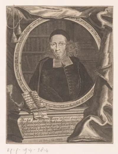Portret van Johann Caspar Schade