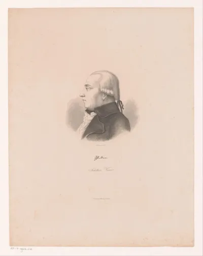 Portret van Johann Caspar Schiller