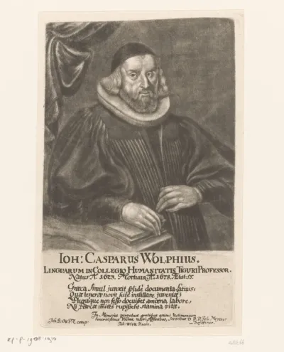 Portret van Johann Caspar Wolf