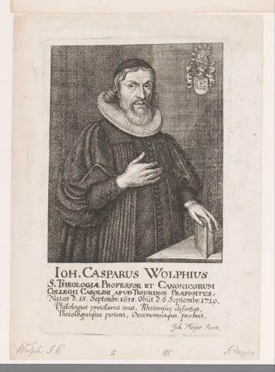 Portret van Johann Caspar Wolphius