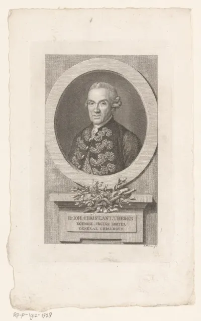 Portret van Johann Christian Anton Theden