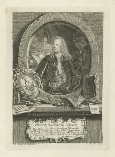 Portret van Johann Christian Cuno