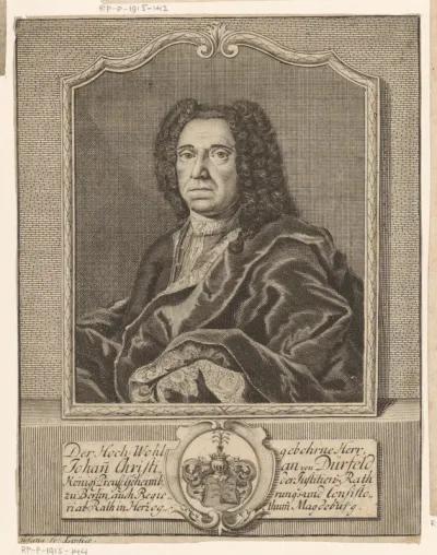 Portret van Johann Christian Dürfeld
