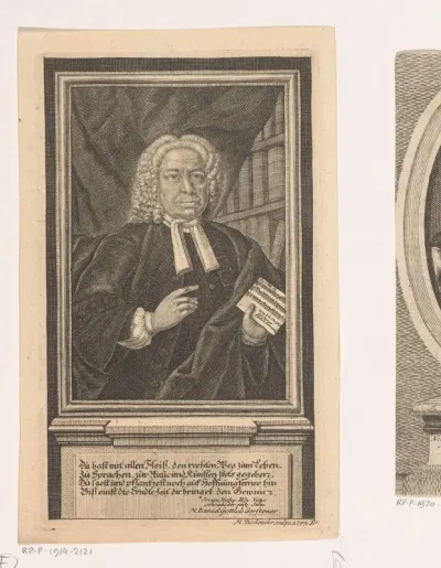 Portret van Johann Christian Gerstner