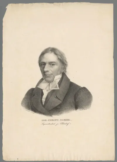 Portret van Johann Christian Goebel