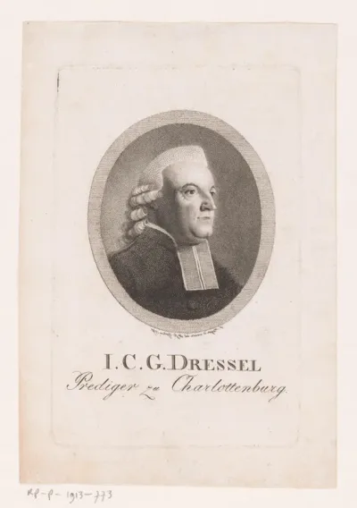 Portret van Johann Christian Gottfried Dressel