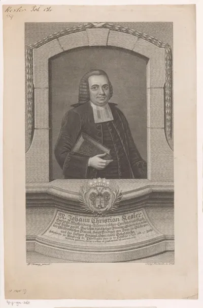 Portret van Johann Christian Kessler op 47-jarige leeftijd