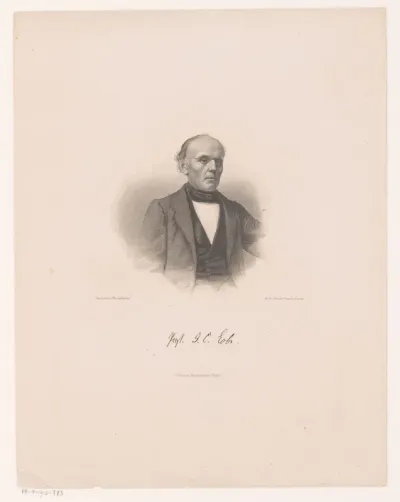 Portret van Johann Christian Lobe