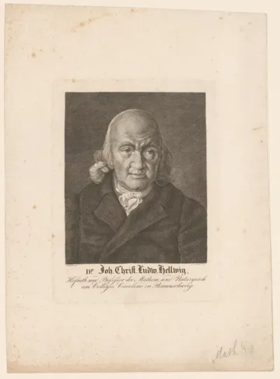 Portret van Johann Christian Ludwig Hellwig