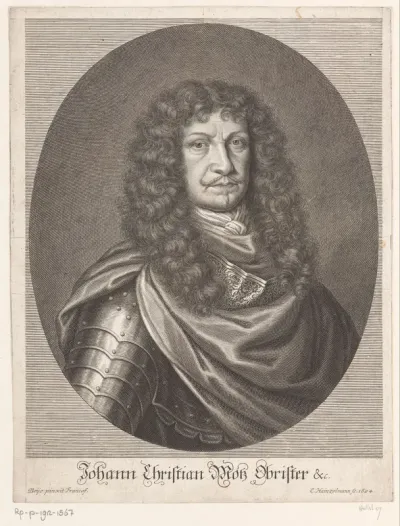 Portret van Johann Christian Motz