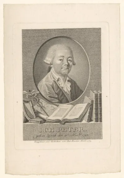 Portret van Johann Christian Peter