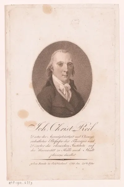 Portret van Johann Christian Reil