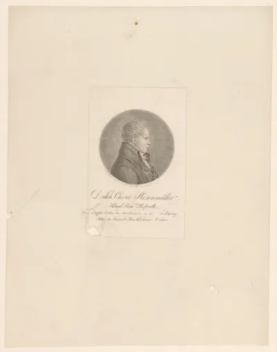 Portret van Johann Christian Rosenmüller