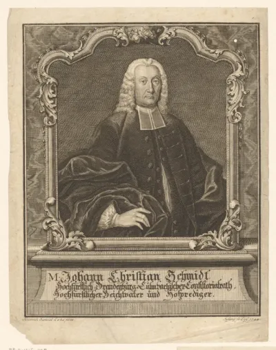 Portret van Johann Christian Schmidt