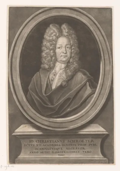 Portret van Johann Christian Schröter