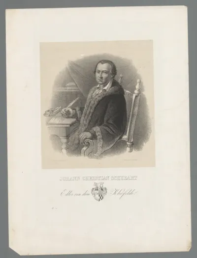 Portret van Johann Christian Schubart