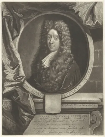 Portret van Johann Christian Schumann, burgemeester van Dresden