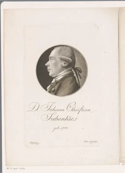 Portret van Johann Christian Siebenkees