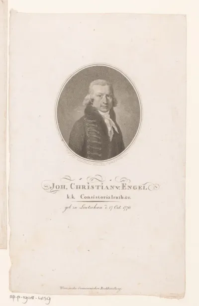 Portret van Johann Christian von Engel