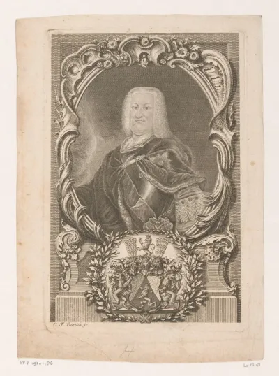 Portret van Johann Christian von Hennicke