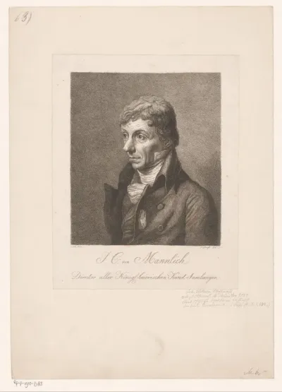Portret van Johann Christian von Mannlich