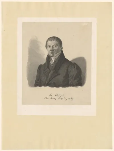 Portret van Johann Christian Weitsch