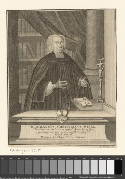 Portret van Johann Christian Wibel