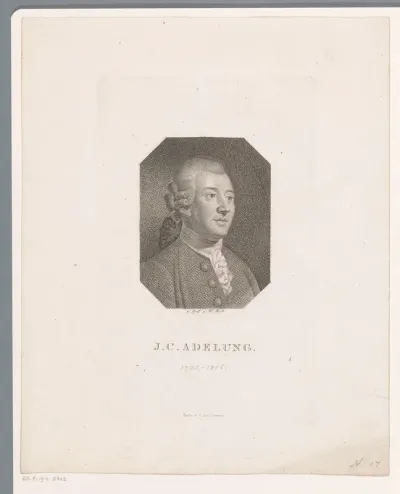 Portret van Johann Christoph Adelung