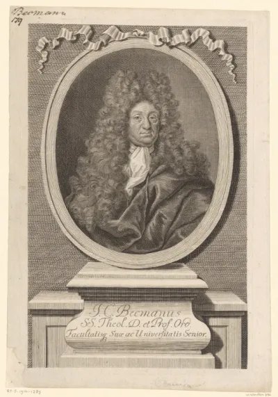 Portret van Johann Christoph Becmann