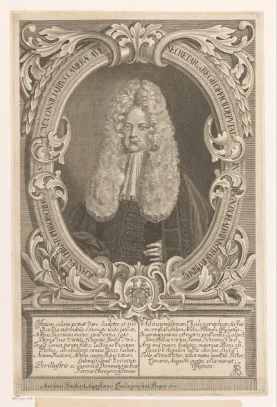 Portret van Johann Christoph Borscheck