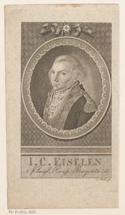 Portret van Johann Christoph Eiselen