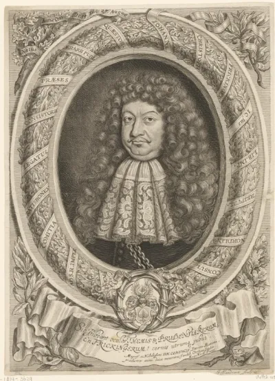 Portret van Johann Christoph Frickinger